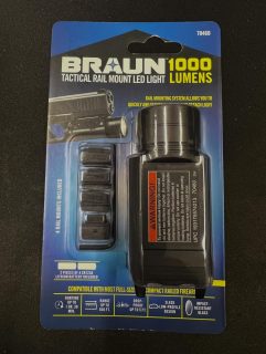 Finally got my hands on the elusive Braun 1000lm weapon light. Look for the review on our channel soon. 
#braun #1000lm #weapon #weaponlight #streamlight #tlr1000 #clone #glock #gun #firearm